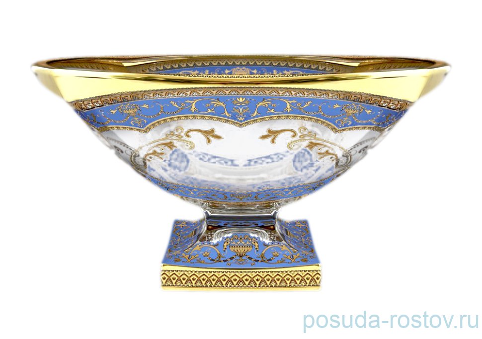Ваза для фруктов 34 см н/н "Astra Gold /Синяя" / 069990
