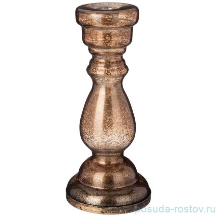 Подсвечник 11,5 х 11,5 х 26 см коричневый / 272900