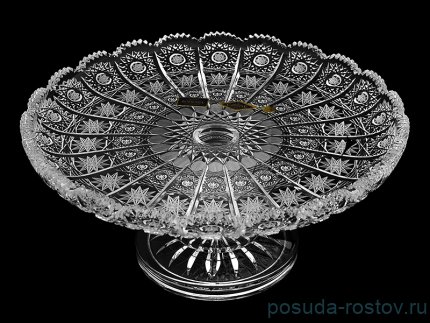 Ваза для фруктов 28 см н/н &quot;A.Crystal /Хрусталь резной&quot; / 139179