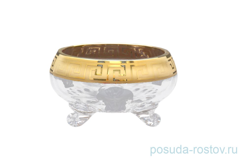 Конфетница 20 см на 3-х ножках "Версаче /Горгона" / 026556