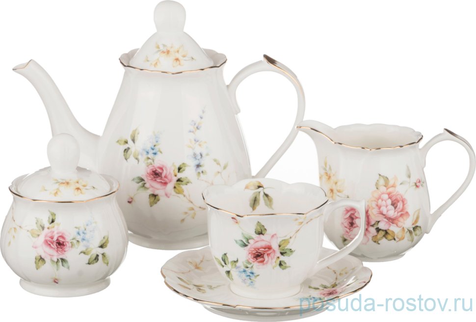 Чайный сервиз на 6 персон 15 предметов "Валерия"  / 192558