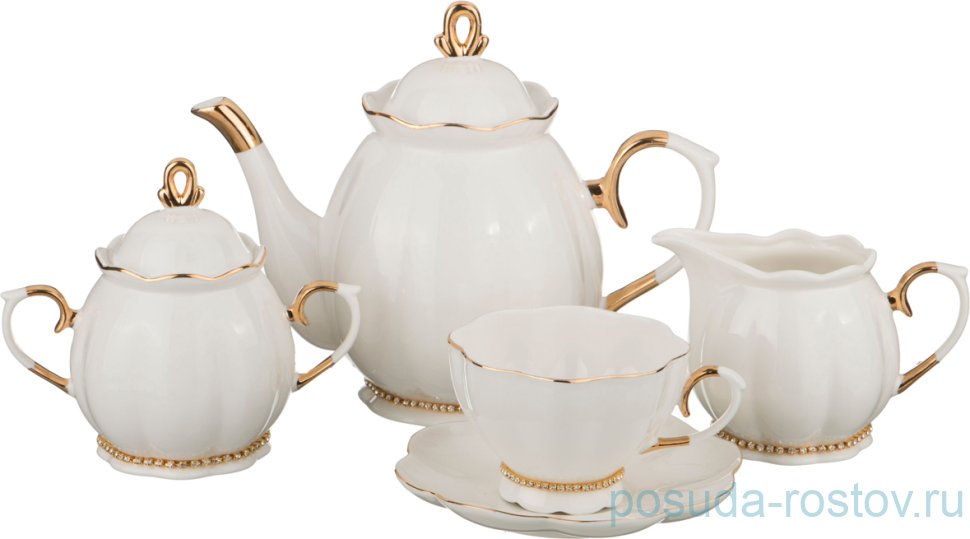 Чайный сервиз на 6 персон 15 предметов "Рублевка" / 194027