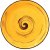 Тарелка 18 см жёлтая &quot;Spiral&quot; / 261598