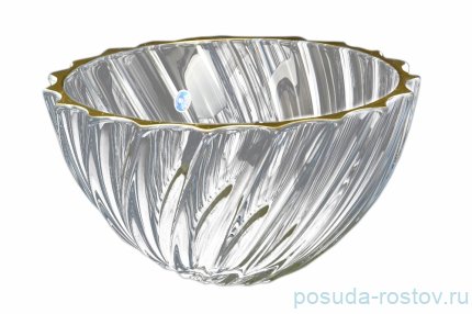 Ваза для фруктов 28 см &quot;Скаллоп /Золотой кант&quot; / 096305