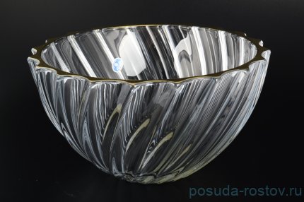 Ваза для фруктов 28 см &quot;Скаллоп /Золотой кант&quot; / 096305