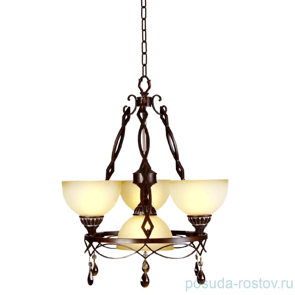 Люстра 4 рожковая стекло/хрусталь "Айвенго" d- 50 см, h- 65 см, вес -11,6 кг / 069841 Люстра 4 рожковая стекло/хрусталь "Айвенго" d- 50 см, h- 65 см, вес -11,6 кг / 069841