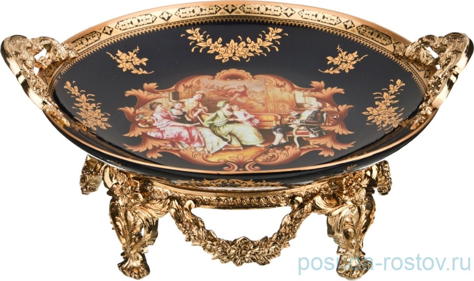 Фруктовница 40 х 35 х 17 см чёрная "Lefard" / 191205