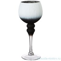 Подсвечник 10 х 30 см бело-чёрный / 268344