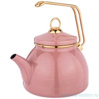 Чайник 2,3 л эмалированный розовый &quot;Agness /Deluxe&quot; / 220894