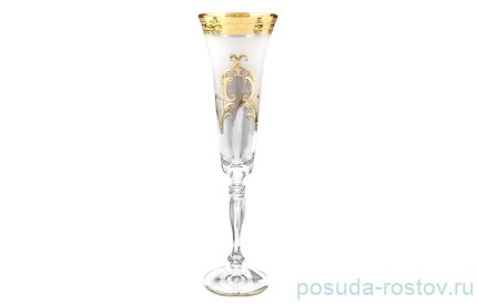 Бокалы для шампанского 180 мл 6 шт &quot;Виктория /Антик золото&quot;  / 053138