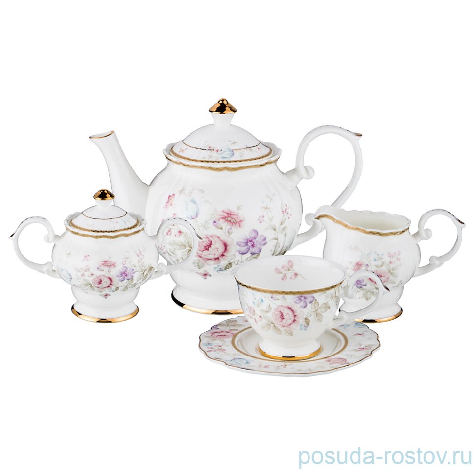 Чайный сервиз на 6 персон 15 предметов "silk" / 192403