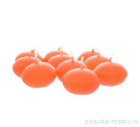 Свечи плавающие 10 шт &quot;Classic /Оранжевые /Bolsius&quot; (время горения 5 ч) / 274471