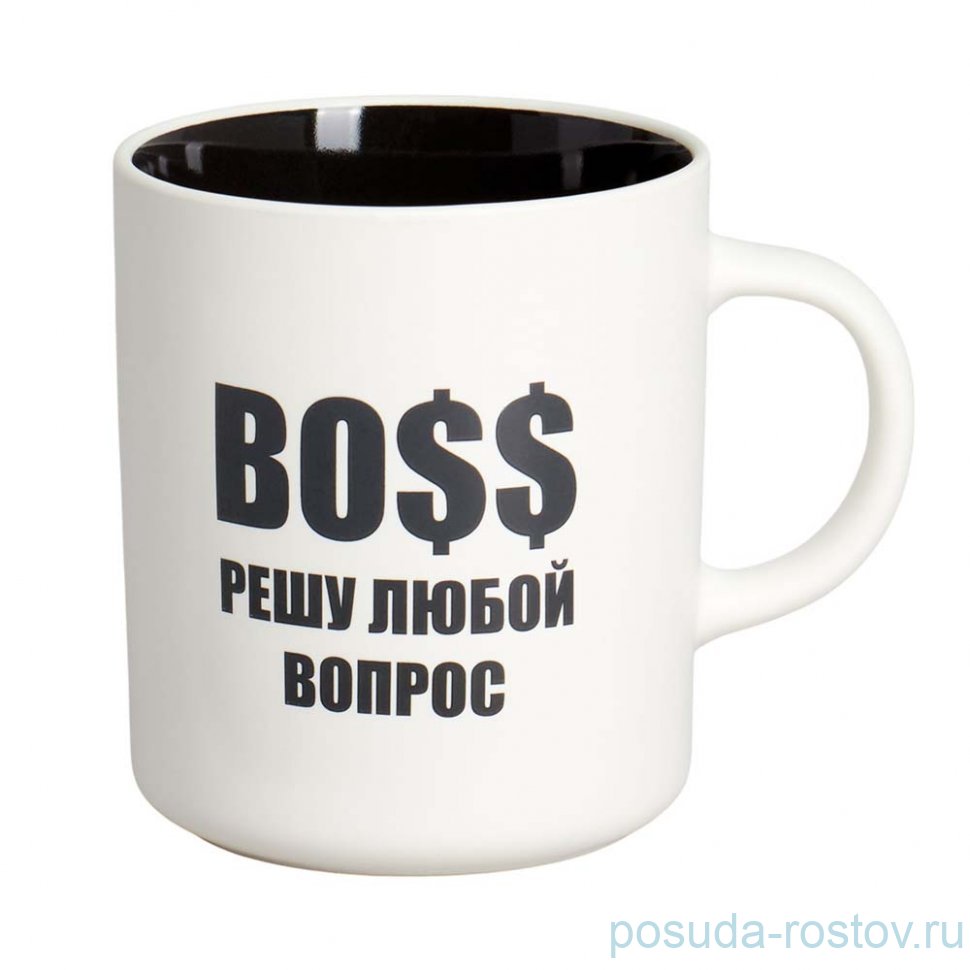 Кружка 540 мл "Boss /Решу любой вопрос" / 364263 Кружка 540 мл "Boss /Решу любой вопрос" / 364263