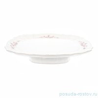 Поднос 40 х 32 см прямоугольный н/н &quot;Бернадотт /Серая роза /платина&quot; / 071770