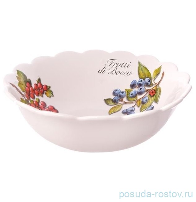 Блюдо 30 см круглое глубокое "Artigianato ceramico /Лесные ягоды" / 348552