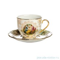 Чайная пара 180 мл 1 шт высокая &quot;Симона /Мадонна перламутр&quot; / 067654