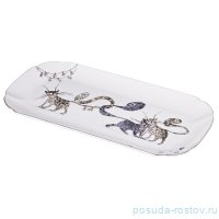 Блюдо 28 х 14,5 см прямоугольное &quot;Котики&quot; / 189263