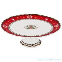 Тортница 27,5 х 27,5 х 10 см н/н &quot;christmas collection /красная&quot; / 192124