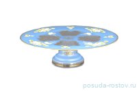 Тортница 30 см н/н матово-синяя &quot;Лепка&quot; U-R / 096636