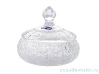 Конфетница 16 см с крышкой &quot;Хрусталь резной&quot; / 147555