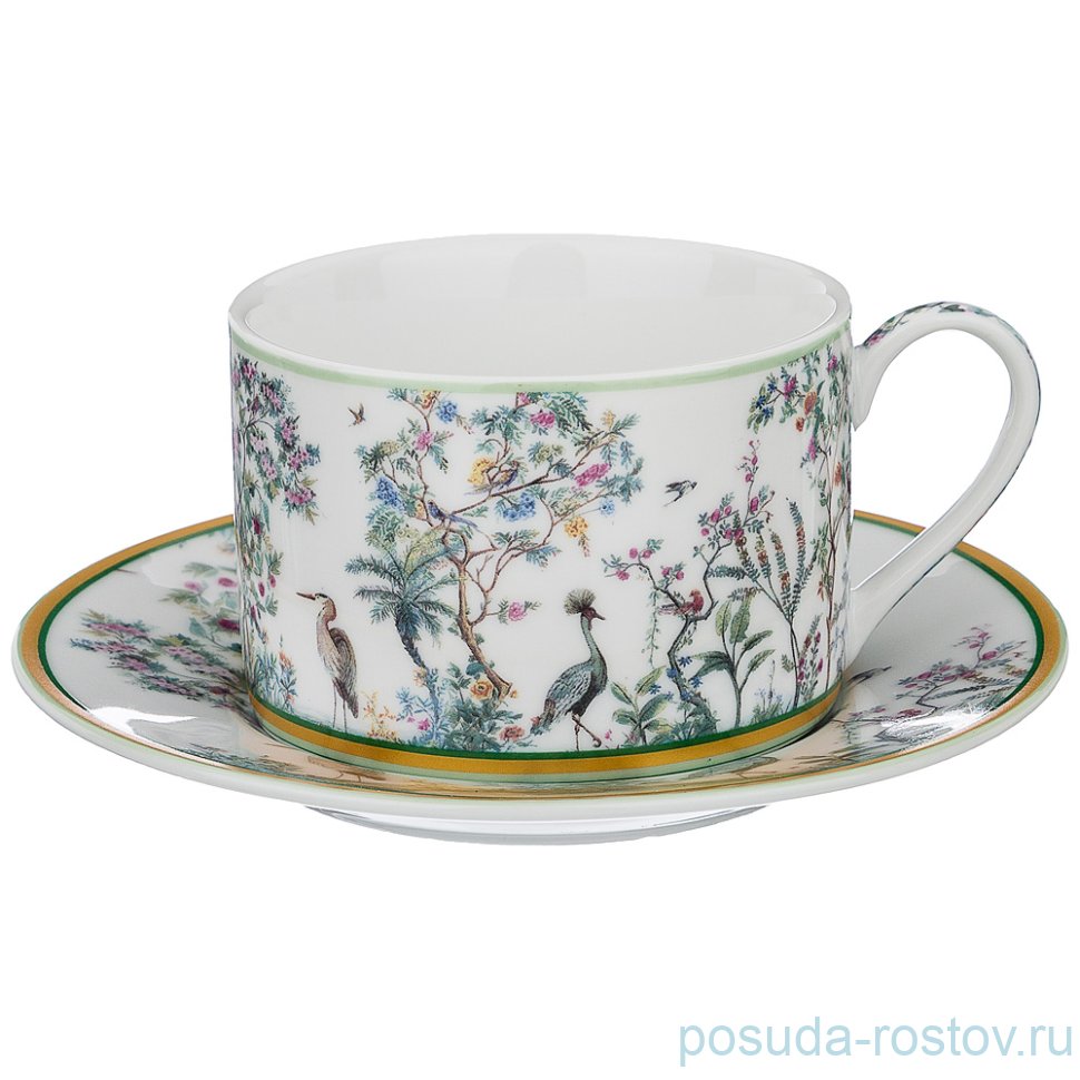 Чайная пара 180 мл 1 шт "журавли и цапли" / 195040