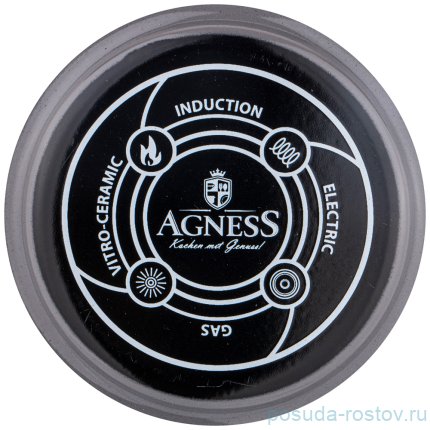 Чайник 1,1 л эмалированный серый &quot;Agness /Deluxe&quot; / 220897