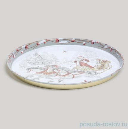 Поднос сервировочный 33 х 2,1 см &quot;Морозко&quot; / 378380