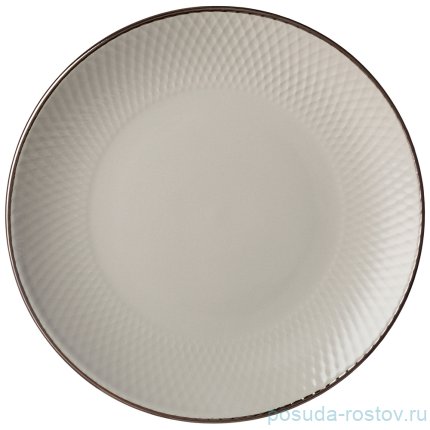 Тарелка 19,5 см &quot;Графика /Серый графит&quot; (6шт.) / 275447