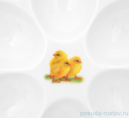 Блюдо для яиц 15 см &quot;Корона /Весна /Цыплята 2&quot;  / 255580