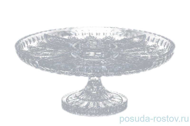 Менажница 17 см н/н "S.Crystal /Хрусталь резной" / 062338