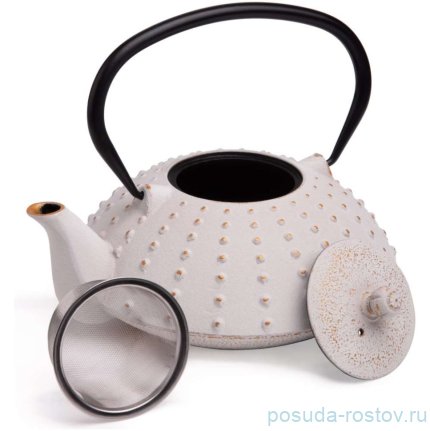 Заварочный чайник 1.2 л чугунный /эмалированное покрытие внутри белый Lefard / 379287