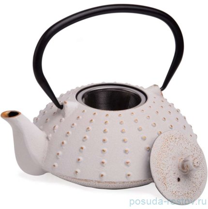 Заварочный чайник 1.2 л чугунный /эмалированное покрытие внутри белый Lefard / 379287