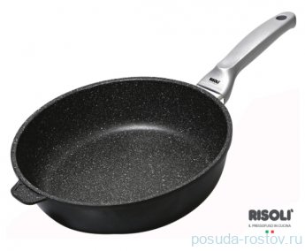Сковорода 24 см глубокая литая "Risoli /Granito Premium Induction" / 154468