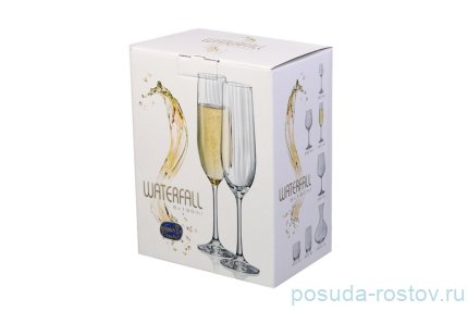 Бокалы для шампанского 190 мл 6 шт &quot;Виола /Оптика /Без декора&quot; / 094723