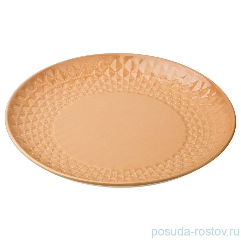 Блюдо 30 см круглое "времена года /оранжевое" / 186324