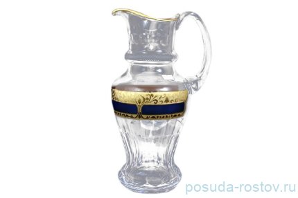 Кувшин для воды 1,4 л &quot;Джесси /Фарида /Синий с золотом&quot; N / 056926