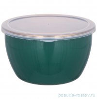 Миска с пластиковой крышкой эмалированная без ручек 2,7 л &quot;Solo&quot; / 307820