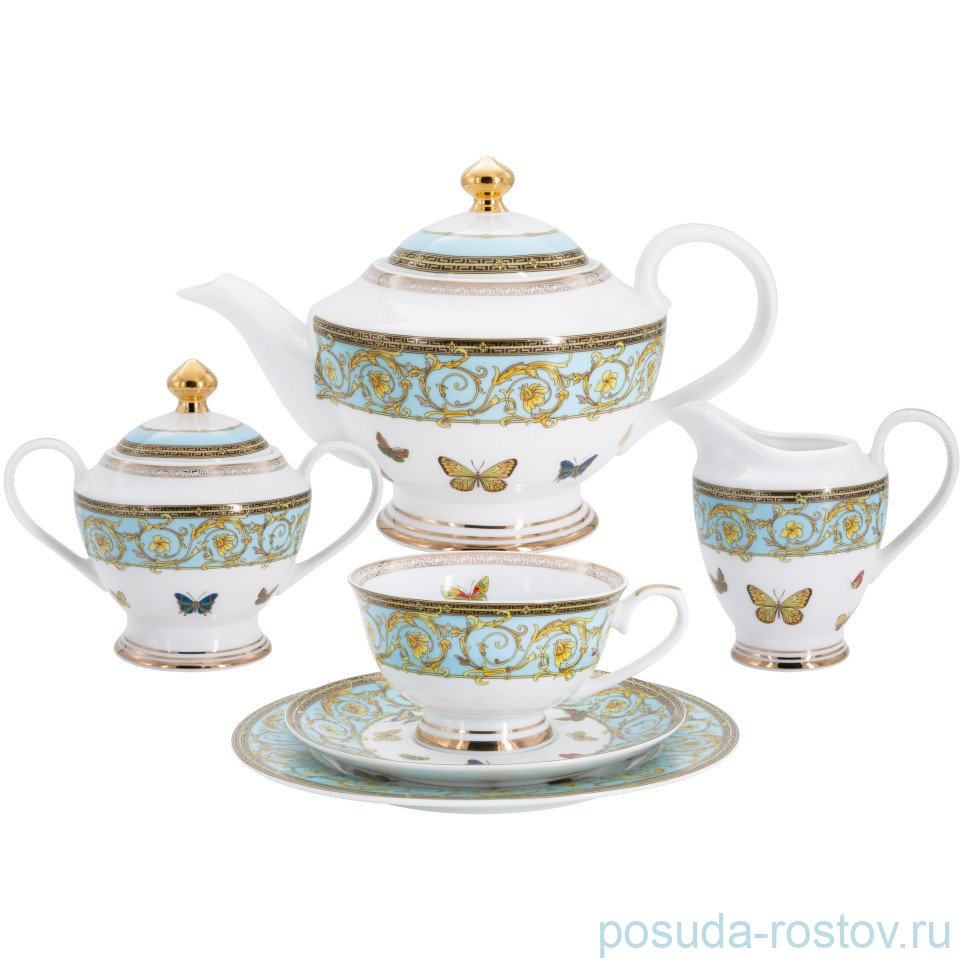 Чайный сервиз на 12 персон 42 предмета "Бабочки"  / 327627