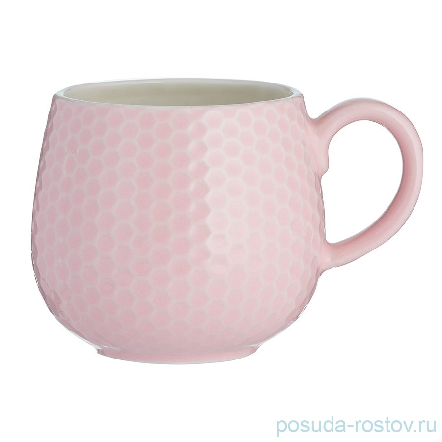 Кружка 350 мл розовая "Embossed" / 296450