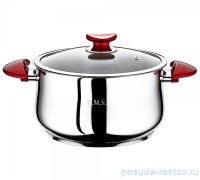 Кастрюля 18 х 10 см крышка стеклянная 2,3 л &quot;SINGLE COOKWARE&quot; ручки бакелит / 295964