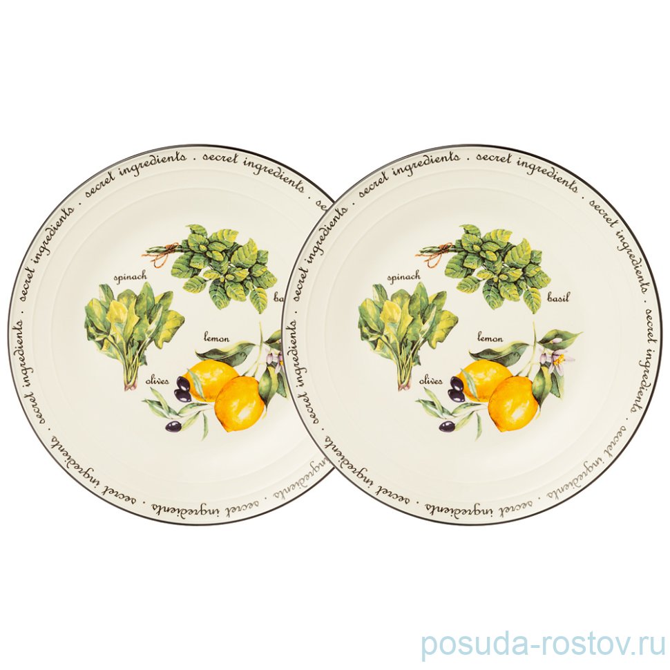 Набор тарелок 26 см 2 шт "Секретные ингредиенты" / 268373