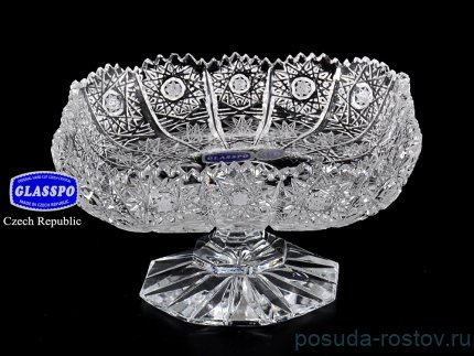 Вазочка 12 см н/н &quot;Glasspo /Хрусталь резной&quot; / 028491