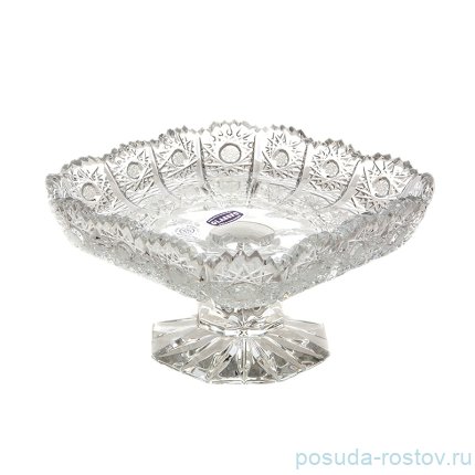 Вазочка 12 см н/н &quot;Glasspo /Хрусталь резной&quot; / 028491