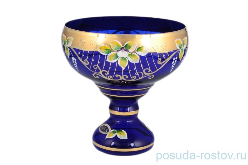 Ваза для конфет 20 см н/н "Лепка синяя" / 099267