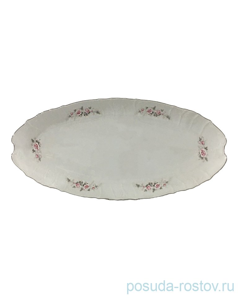 Блюдо 65 см для рыбы "Бернадотт /Серая роза /платина" / 232036 Блюдо 65 см для рыбы "Бернадотт /Серая роза /платина" / 232036