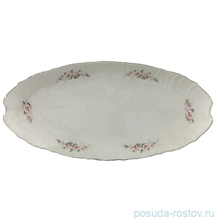 Блюдо 65 см для рыбы &quot;Бернадотт /Серая роза /платина&quot; / 232036