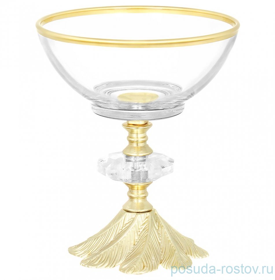Креманка 12 см "Перо /золото" / 344737 Креманка 12 см "Перо /золото" / 344737