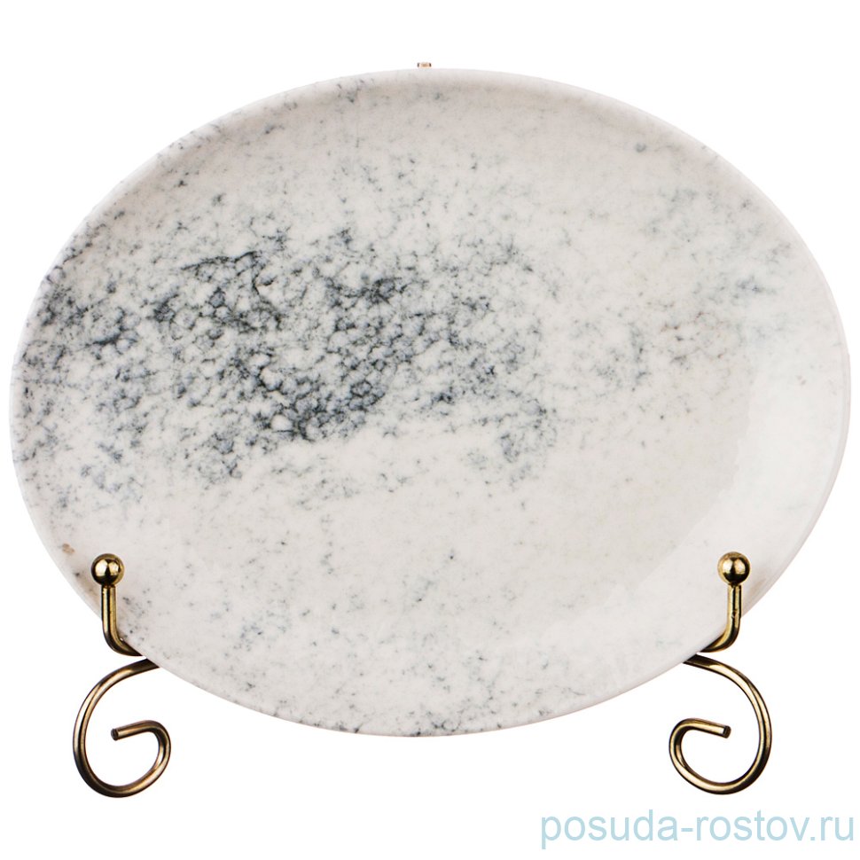 Тарелка 21 х 16 см овальная "smoky" / 198814