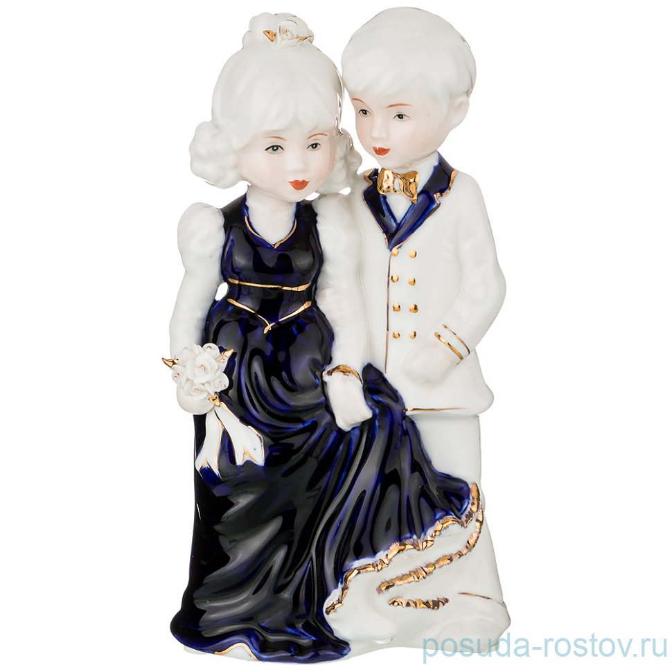 Статуэтка 21,5 см "Blau weiss /Молодожены" / 210332