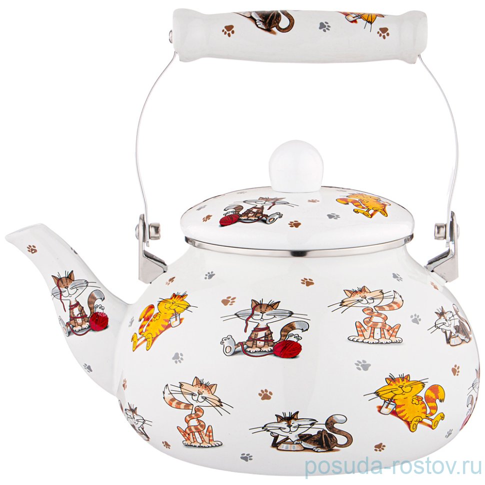 Чайник 2,5 л эмалированный "Весёлые друзья" / 235332